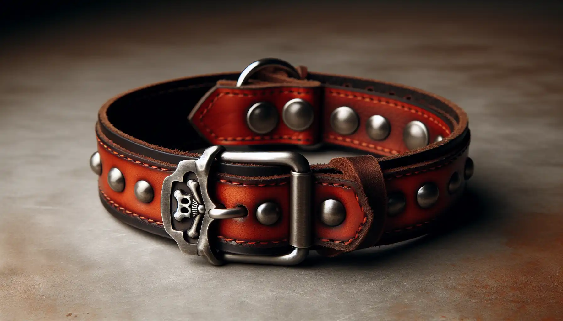 Hondenhalsband van buffelleer, robuuste en elegante leren